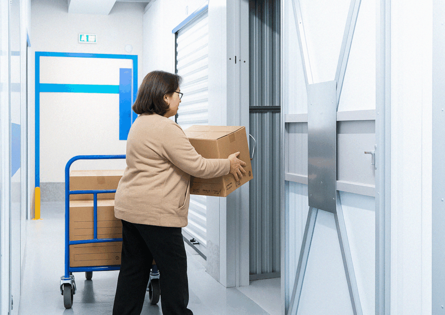 Photo avec Carton Lockall