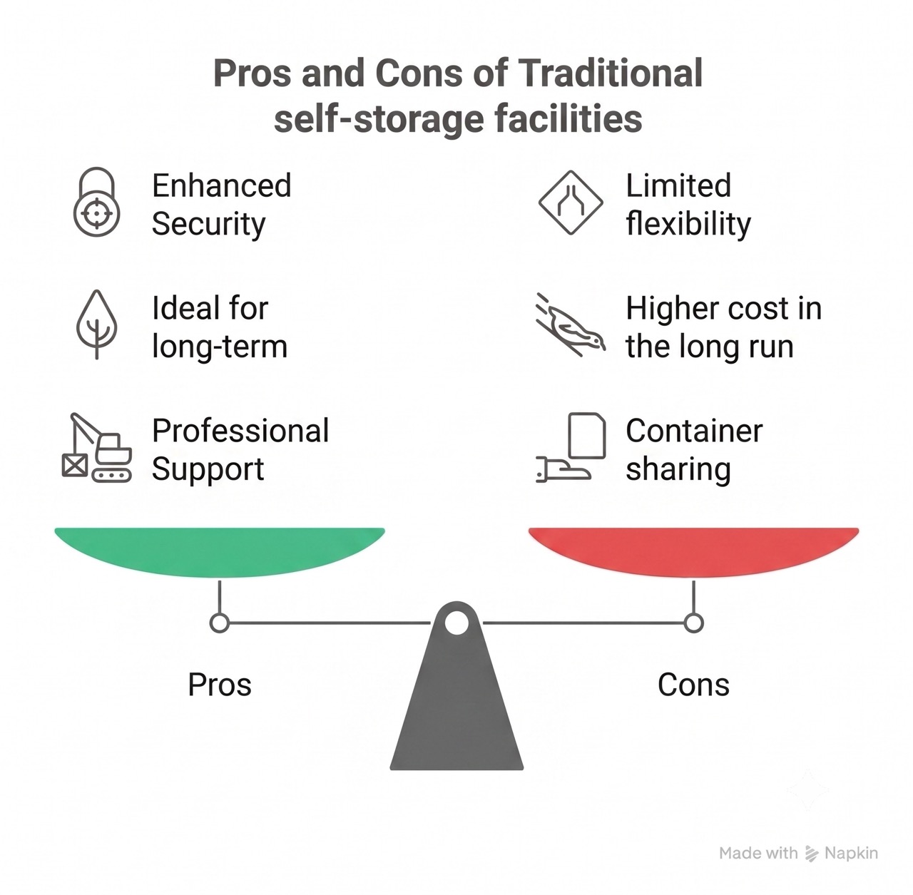 The advantages and disadvantages of a visual selection storage unit