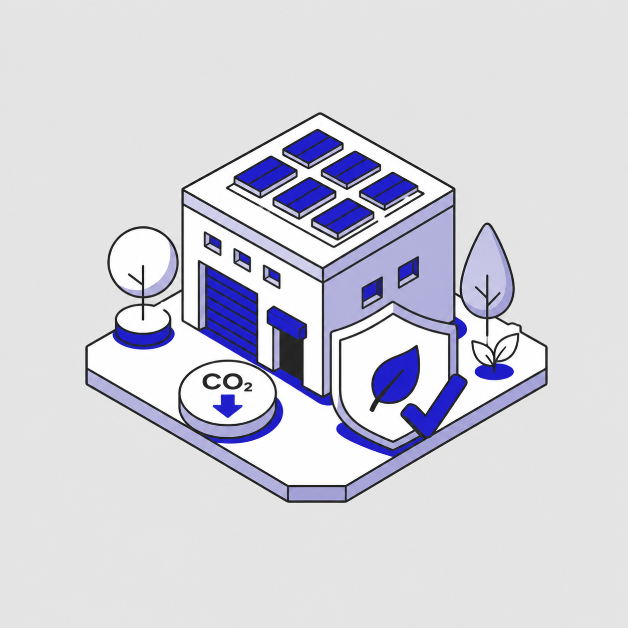 Eco Friendly Solar Facility Badge