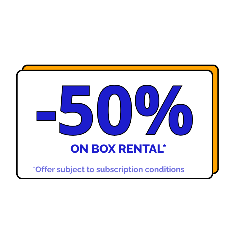 Promo centre -50% on rentals
